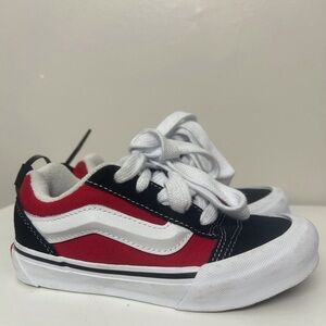Vans Kids Black and Red Sneakers